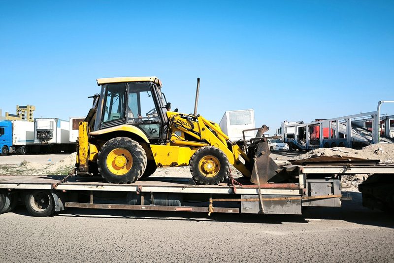 Přeprava minibagru 2,7 t na stavbu – Moravská Třebová, Podvalník za dodávkou, 28 km